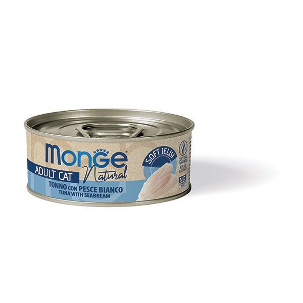 Monge Natural tonno con pesce bianco in Jelly