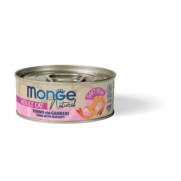 Monge Natural tonno con gamberi in Jelly