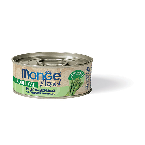 Monge natural pollo con asparagi