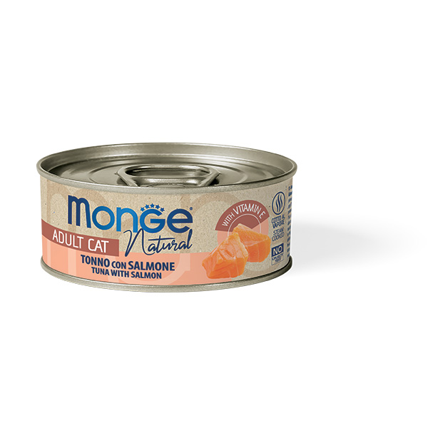 Monge natural tonno a pinne gialle con salmone