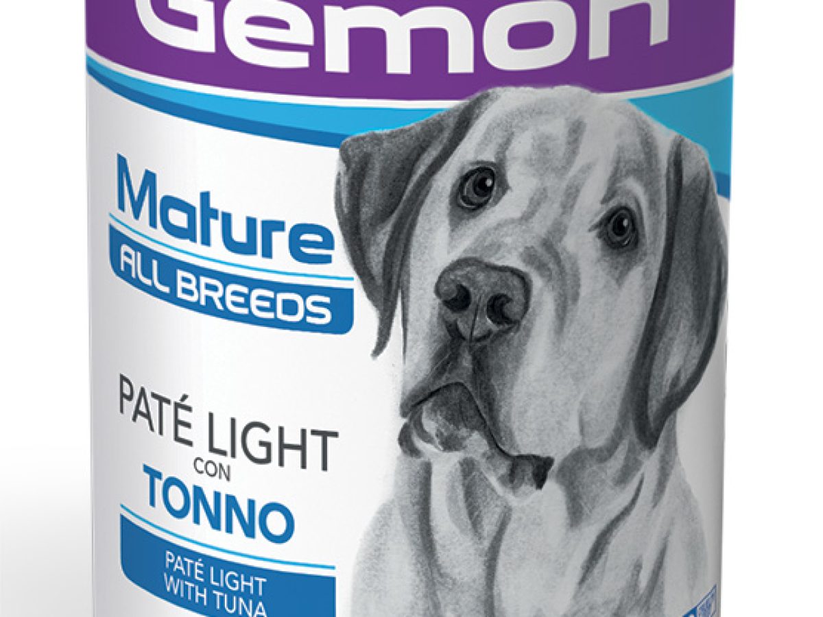 Gemon All Breeds Mature Paté Light Con Tacchino – Cibo Umido Completo Per Cani Anziani, 12 Scatolette Da 150g, Made In Italy