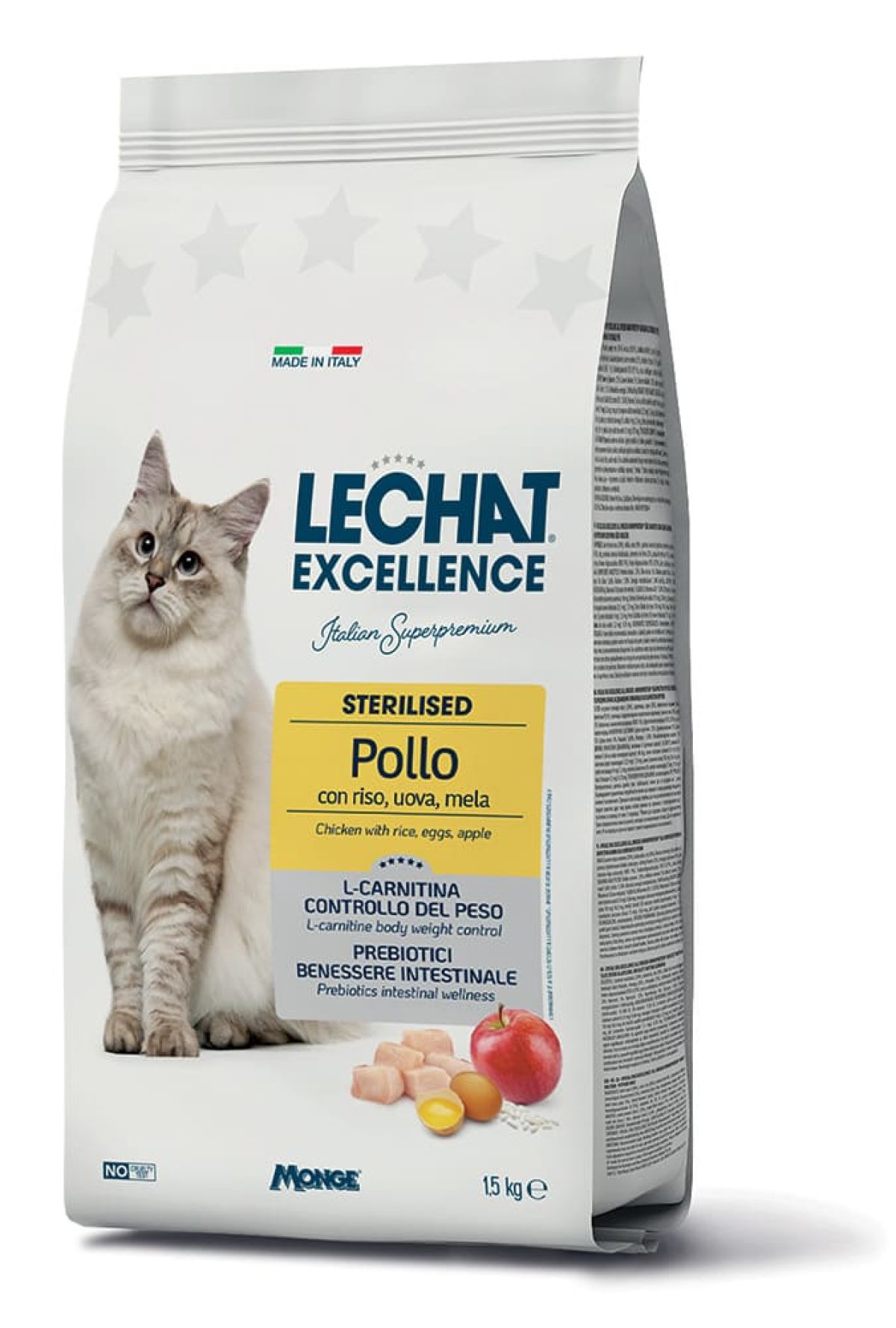 l-carnitine in cat food for sterilized cats LeChat Excellence Cat Sterilised Chicken