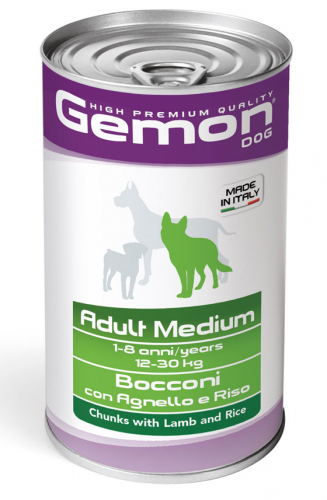 gemon_cane_umido_bocconi_con_agnello_e_riso_adult_medium