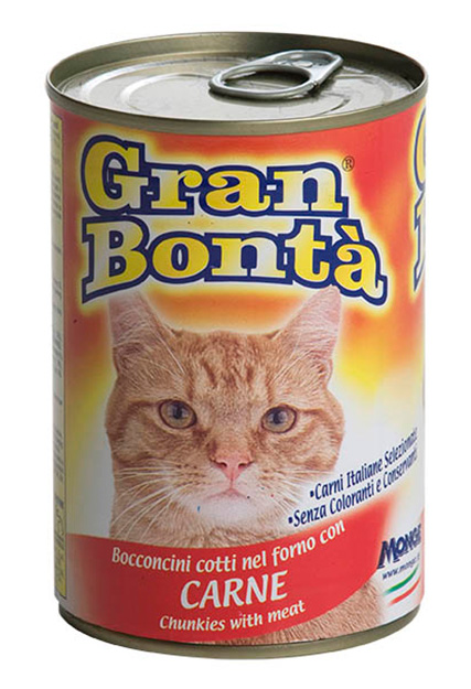 gran bonta gatto umido bocconcini con carne