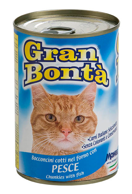 gran bonta gatto umido bocconcini con pesce