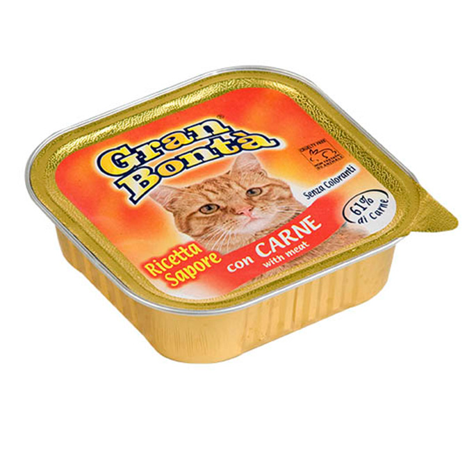 gran bonta gatto umido pate con carne