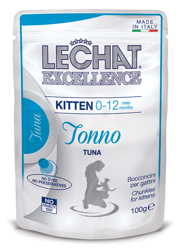 lechat excellence gatto umido bocconcini bocconcini con tonno kitten