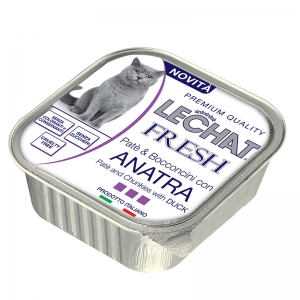 Monge Fresh Paté Con Bocconcini Di Anatra – 12 Vaschette Da 100 G, Cibo Umido Per Cani, Senza Conservanti Artificiali