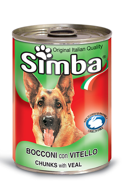 simba cane umido bocconi con vitello