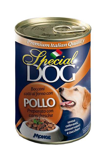 special dog cane umido bocconi con pollo