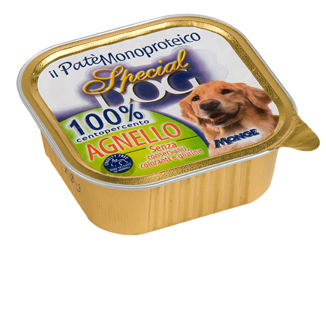 special dog cane umido monoproteico pate con agnello