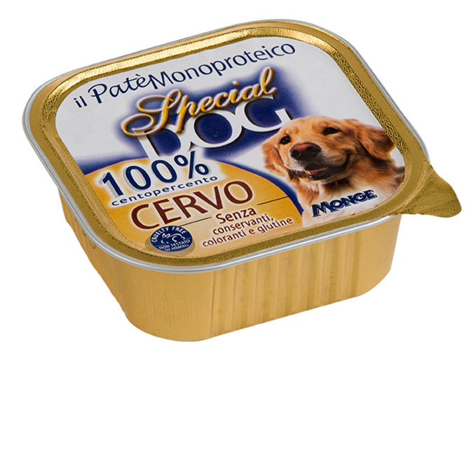 special dog cane umido monoproteico pate con cervo