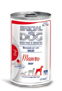 special dog excellence cane umido bocconi e bocconcini bocconi con manzo adult maxi