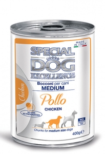 special dog excellence cane umido bocconi e bocconcini bocconi con pollo adult medium