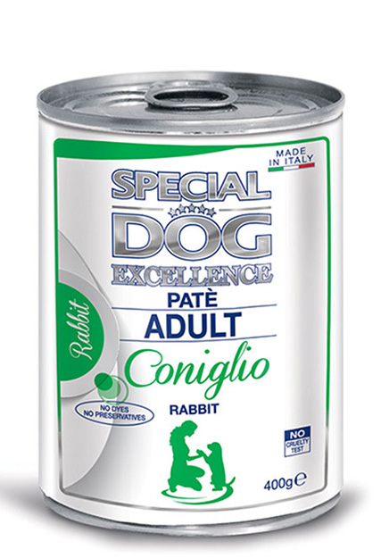 special dog excellence cane umido pate pate con coniglio adult