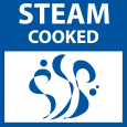 Steam cooked