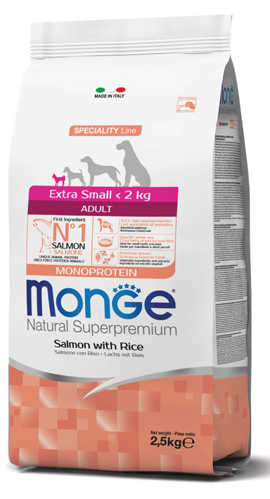 Monge Natural Superpremium Extra Small Adult Lamb with Rice and Potatoes Monge