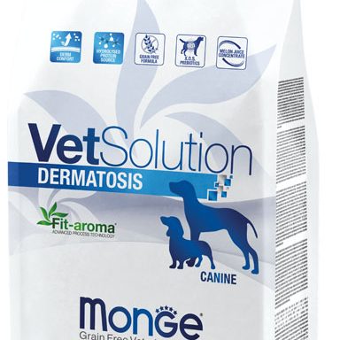 ドッグフード VetSolution Dermatosis Support 3kg VetSolution 犬用 皮膚サポート 3kg Monge 療法食 皮膚病 疾患