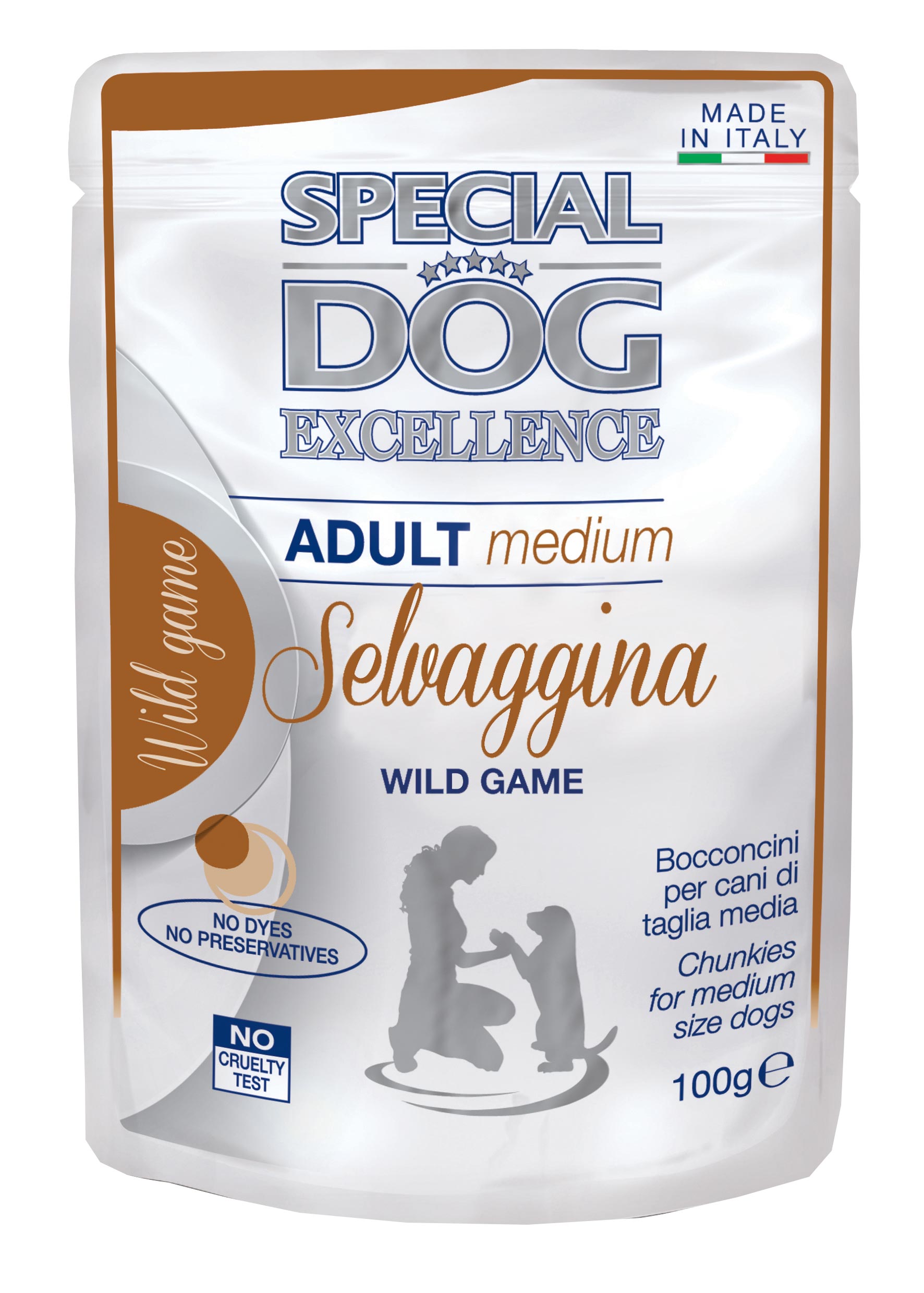 Special Dog Excellence Medium Adult Chunkies with Wild Game Monge