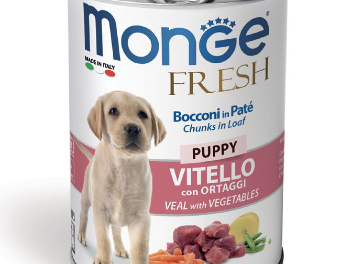 Monge Fresh Bocconi In Paté Con Vitello Per Cani Adulti | 12×400 G | Senza Coloranti E Conservanti | Made In Italy