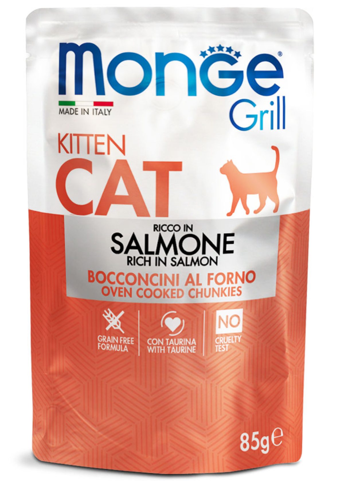 Monge Grill Kitten Cat Chunkies in Jelly Rich in Salmon - Monge.it