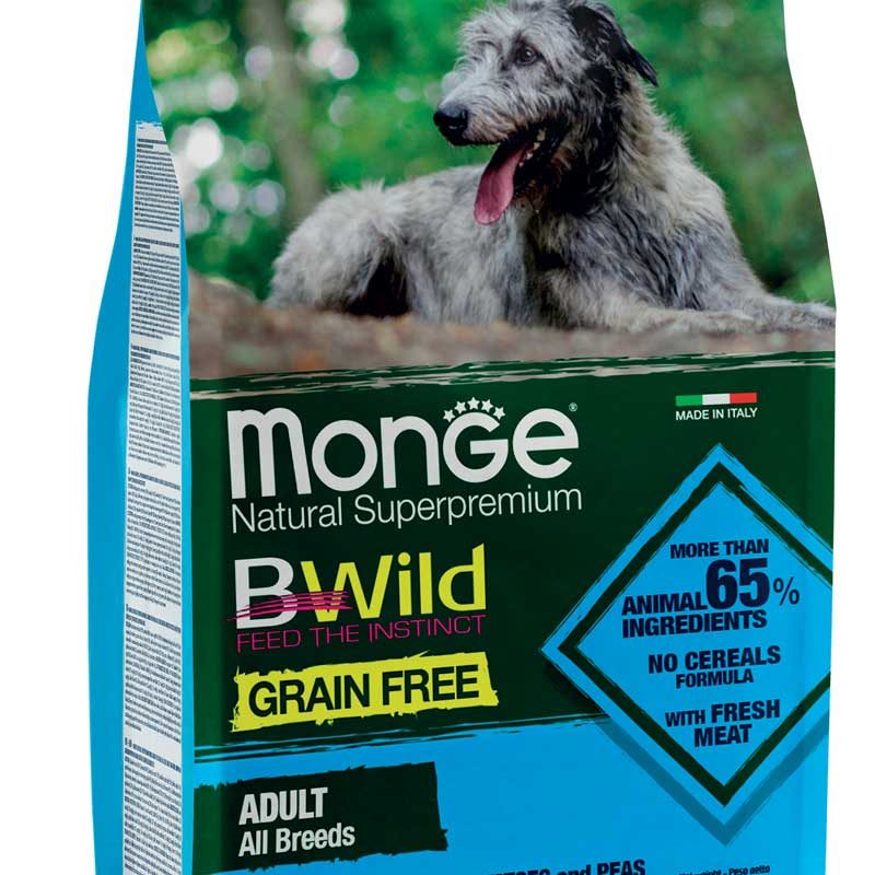 Monge Natural SuperPremium Grain Free Formula All Breeds Adult Dog