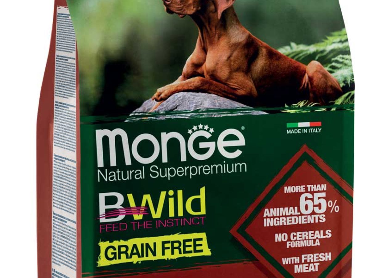 Monge B-Wild Grain Free 2kg、400g×4 monge_cane_umido_bwild_bocconi