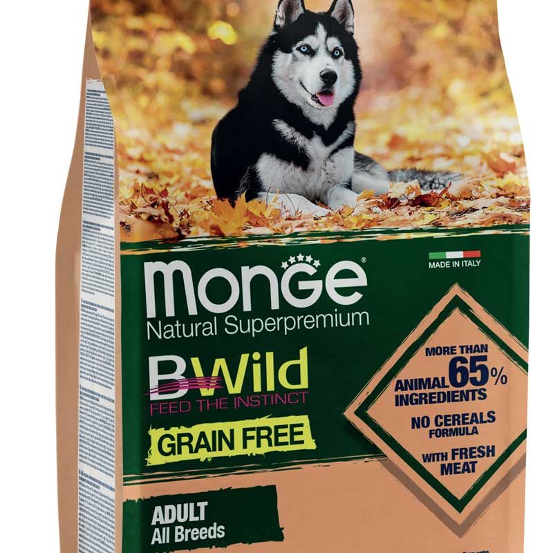 Monge Natural SuperPremium Grain Free Formula All Breeds Adult Dog