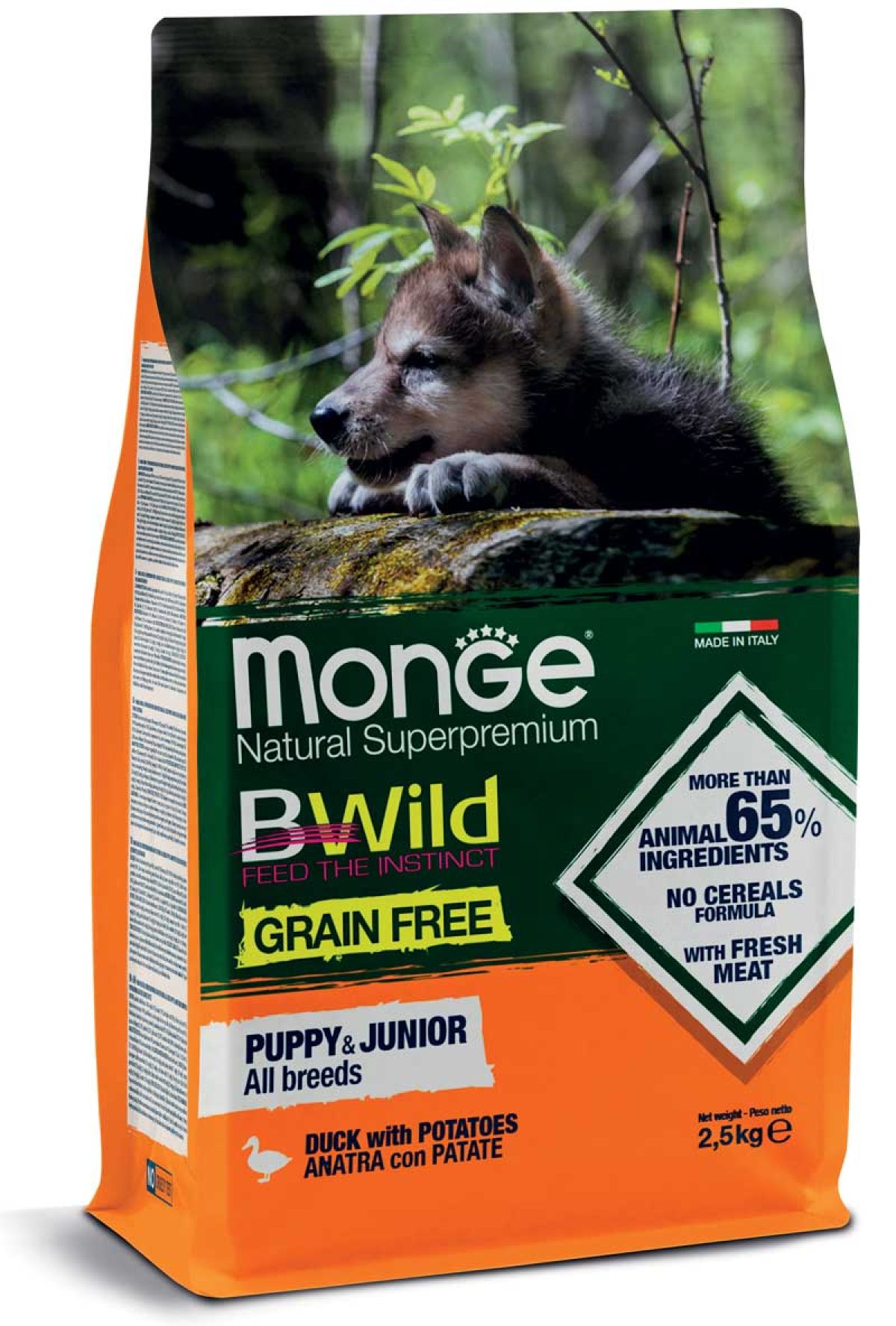 Monge Natural SuperPremium Grain Free Formula All Breeds Puppy
