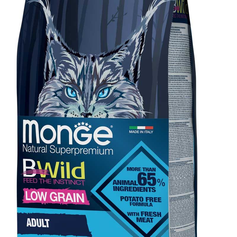 Monge BWild Low Grain Adult Cat Anchovies - Monge.it