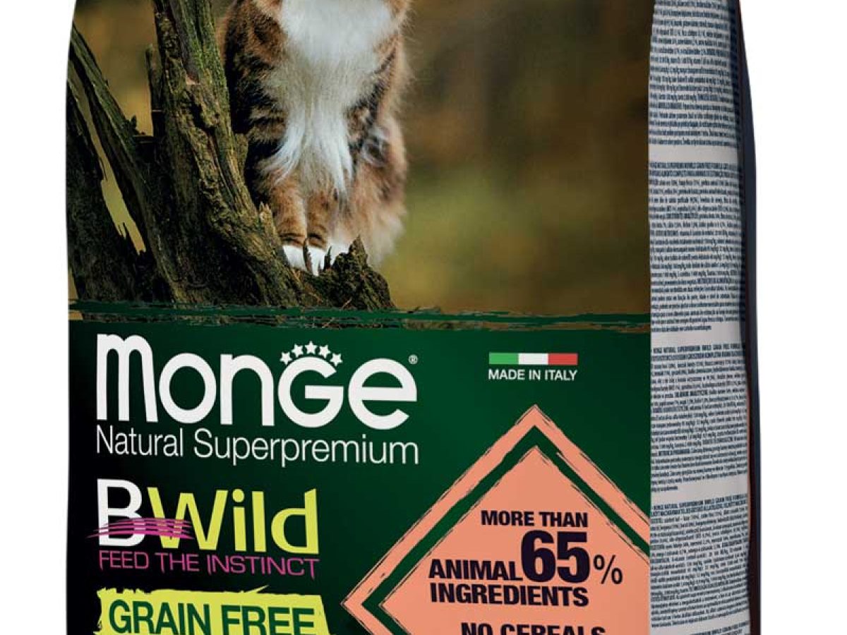 Monge B-Wild Grain Free 2kg、400g×4 Monge Natural Super Premium Bwild Grain Free Formula Adult