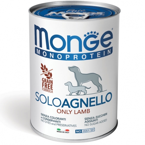 monge_cane_umido_monoproteico_solo_agnello_400g
