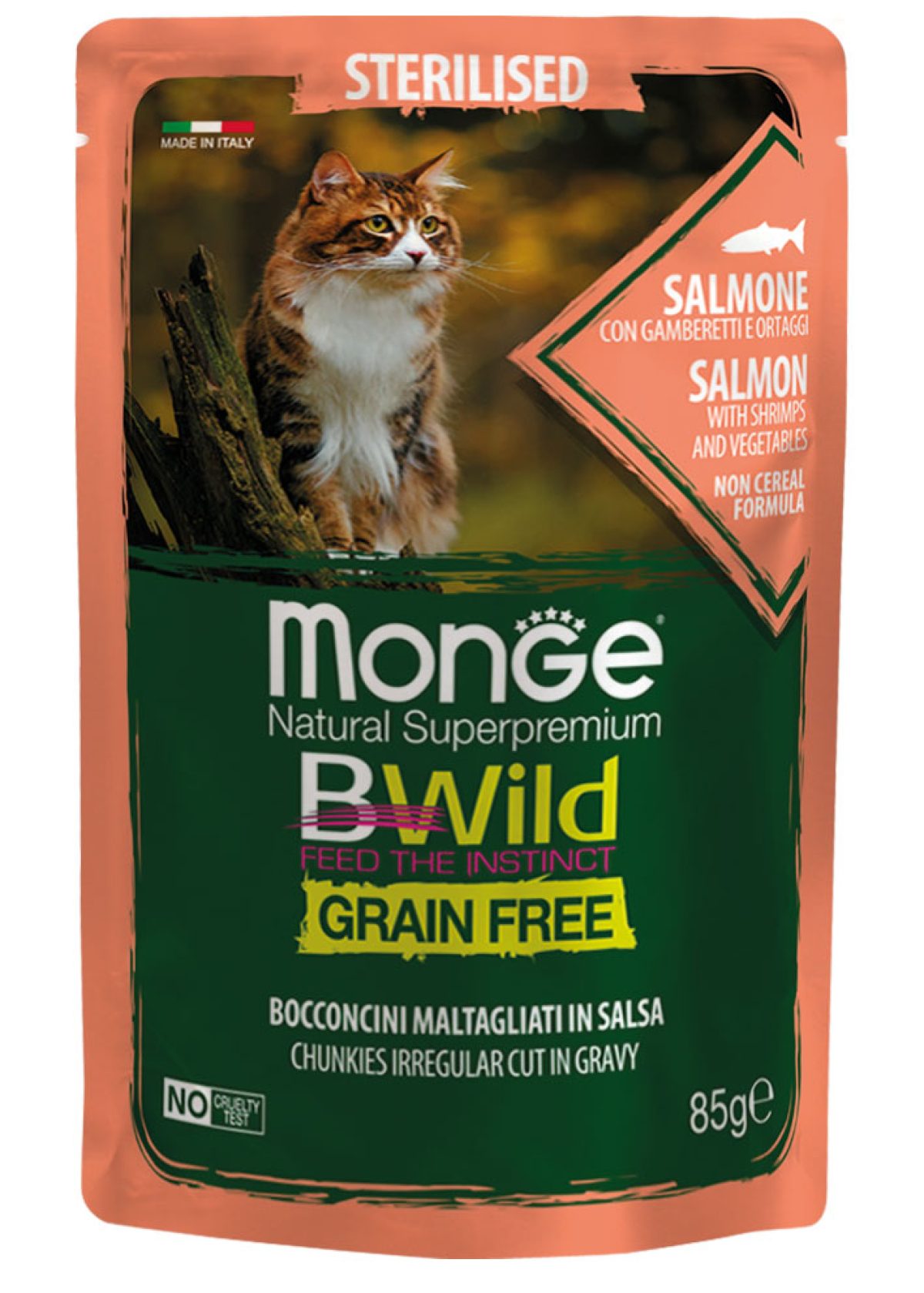 Monge Natural Super Premium Bwild Grain Free Formula Sterilised