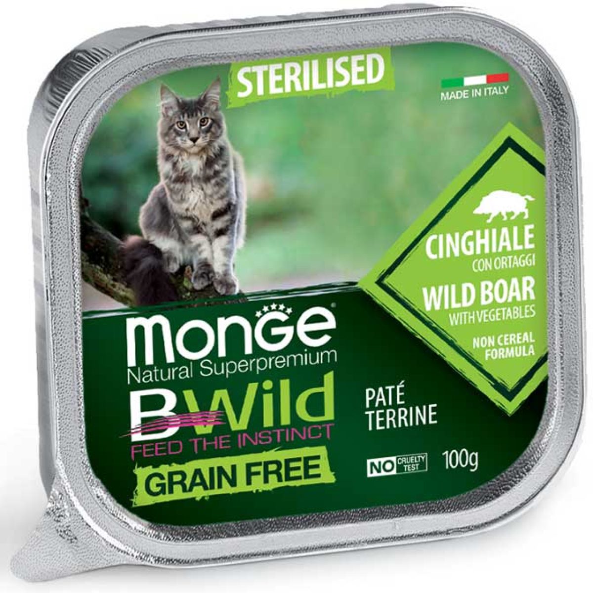 Monge Natural Super Premium Bwild Grain Free Formula Sterilised