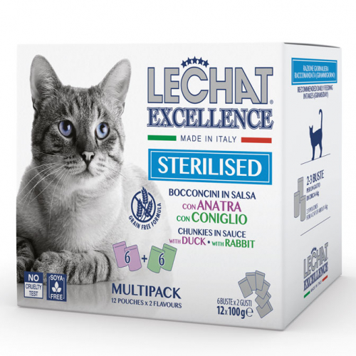 lechat_excellence_gatto_umido_buste_multipack_buste_sterilised_anatra_coniglio