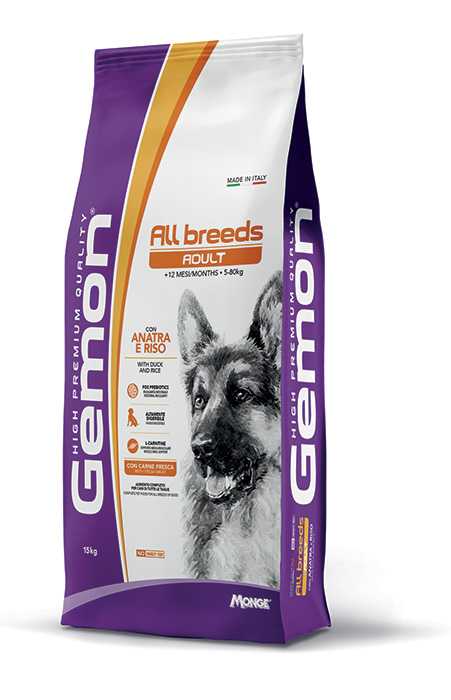 Gemon all breeds adult con anatra e riso