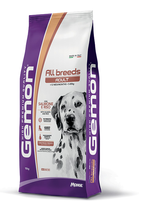 Gemon all breeds adult con salmone e riso