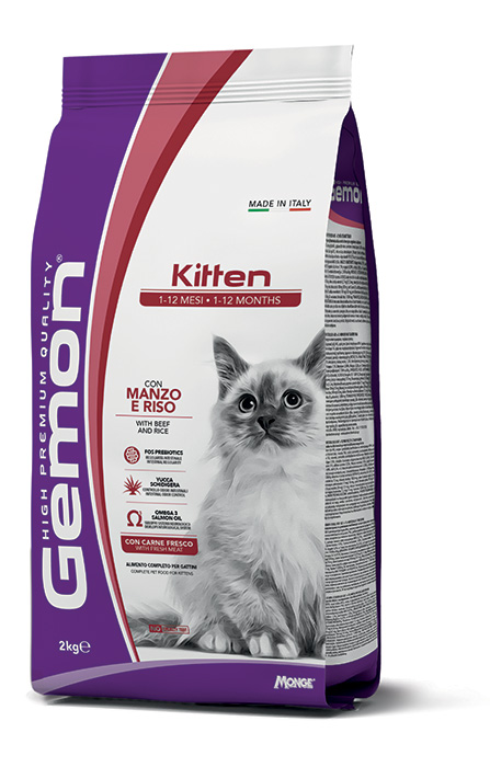 Gemon kitten (1-12 mesi) con manzo e riso